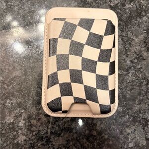 Checkered Card Holder